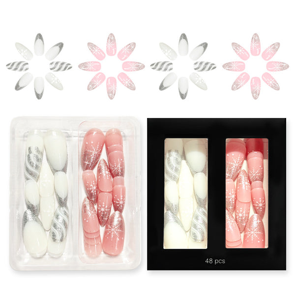 Christmas Press On Nails-2 Sets Mixed Pack (48PCS Total) xmas-6