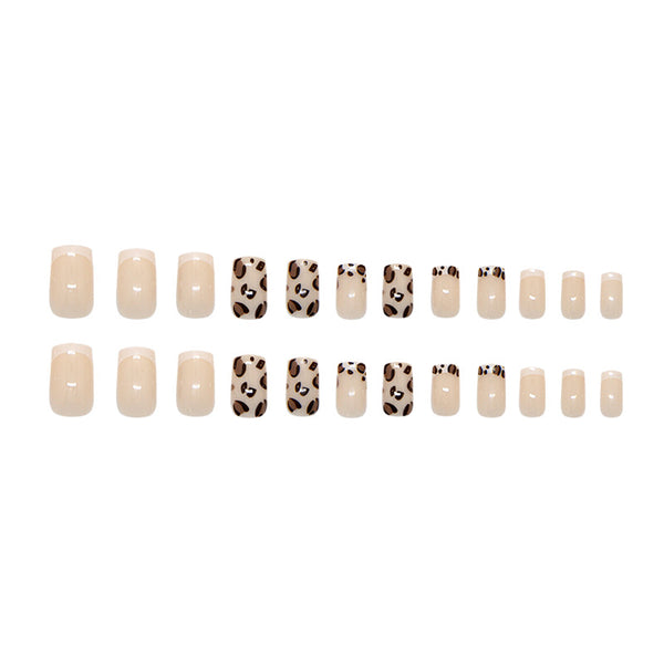 12 Sizes-24 Pcs Press On Nails W2193