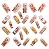 12 Sizes-24 Pcs Press On Nails Y1201