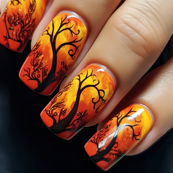 12 Sizes-24 Pcs Press On Nails Y255-1