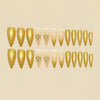 12 Sizes-24 Pcs Press On Nails Y1810