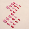 12 Sizes-24 Pcs Press On Nails W696