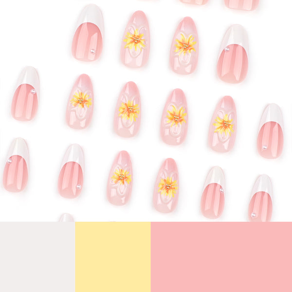 12 Sizes-24 Pcs Press On Nails JP3315