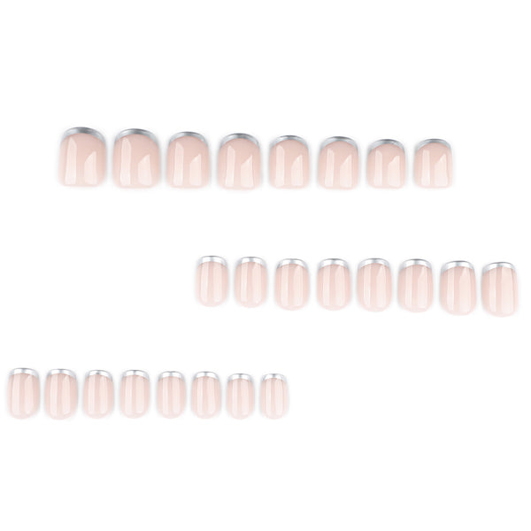 12 Sizes-24 Pcs Press On Nails JP4113