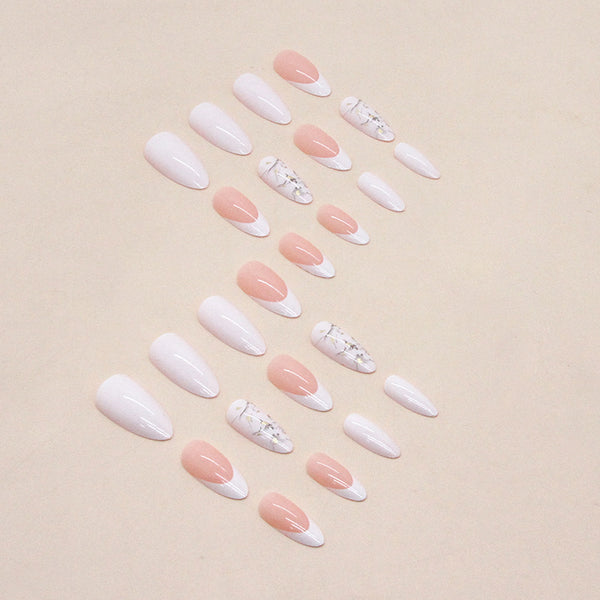 12 Sizes-24 Pcs Press On Nails W722