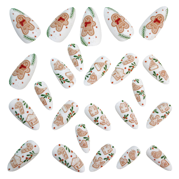 12 Sizes-24 Pcs Press On Nails Y1309