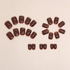12 Sizes-24 Pcs Press On Nails CF023