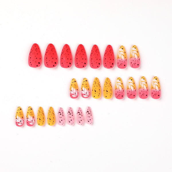 12 Sizes-24 Pcs Press On Nails JP1995