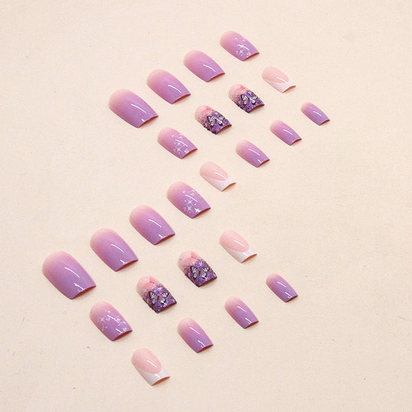 12 Sizes-24 Pcs Press On Nails W436