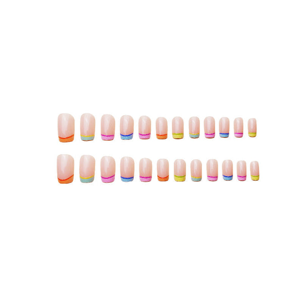12 Sizes-24 Pcs Press On Nails Y115