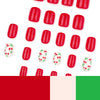 12 Sizes-24 Pcs Press On Nails JP3948