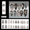 12 Sizes-24 Pcs Press On Nails W2007