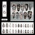 12 Sizes-24 Pcs Press On Nails W2007