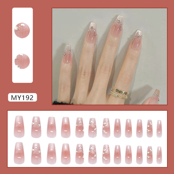 12 Sizes-24 Pcs Press On Nails MY192