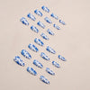 12 Sizes-24 Pcs Press On Nails W1201