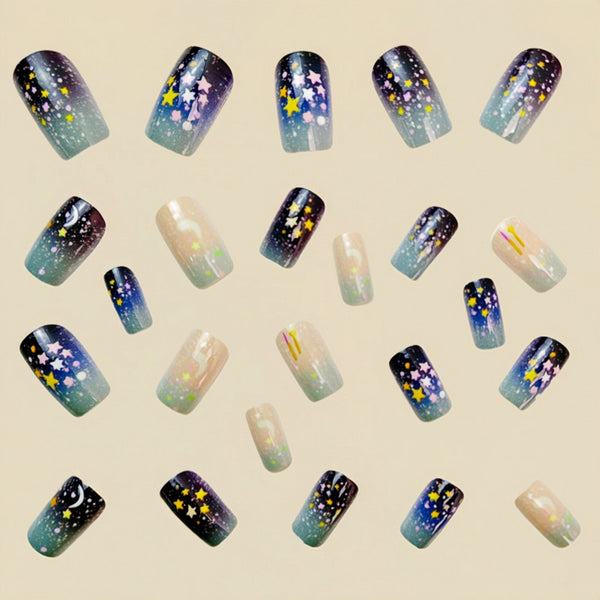 12 Sizes-24 Pcs Press On Nails Y630