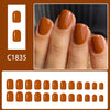 12 Sizes-24 Pcs Press On Nails C1835