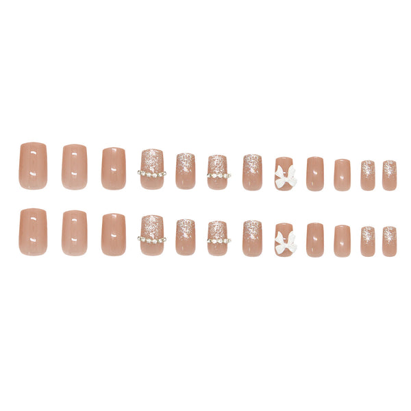 12 Sizes-24 Pcs Press On Nails Z1288