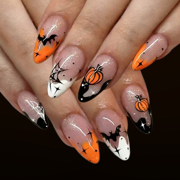 12 Sizes-24 Pcs Press On Nails C2005