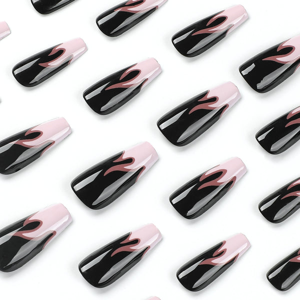 12 Sizes-24 Pcs Press On Nails JP2620