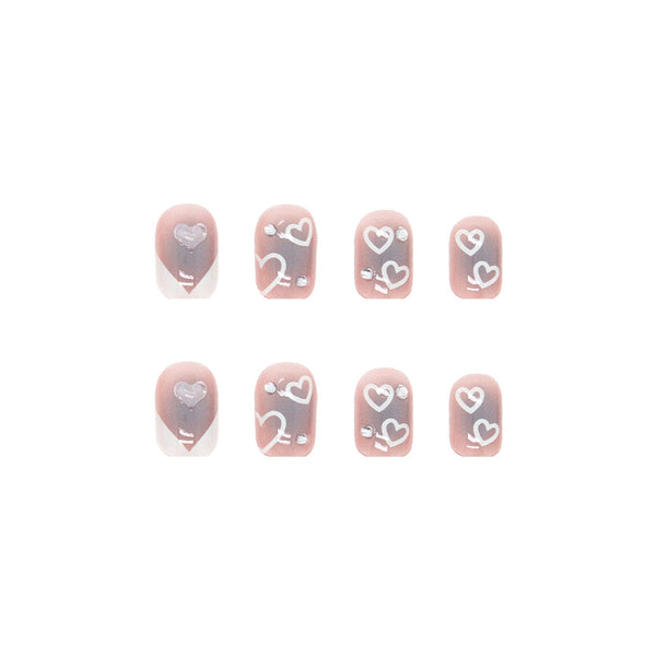 12 Sizes-24 Pcs Press On Nails Z379