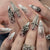 12 Sizes-24 Pcs Press On Nails JP4395