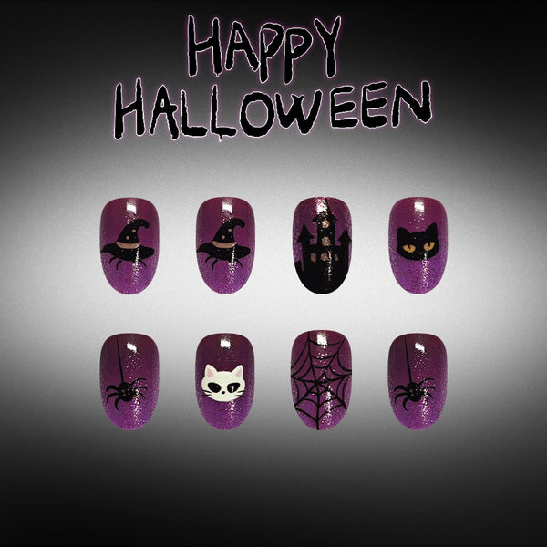 12 Sizes-24 Pcs Press On Nails C2016