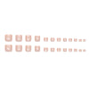 12 Sizes-24 Pcs Press On Nails F186
