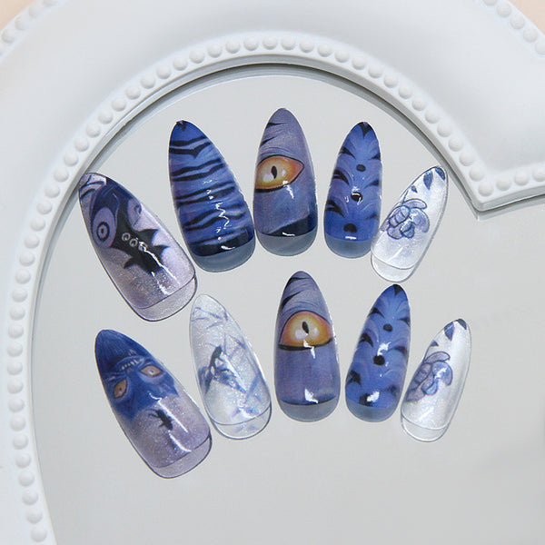 12 Sizes-24 PcsPress On Nails W2077