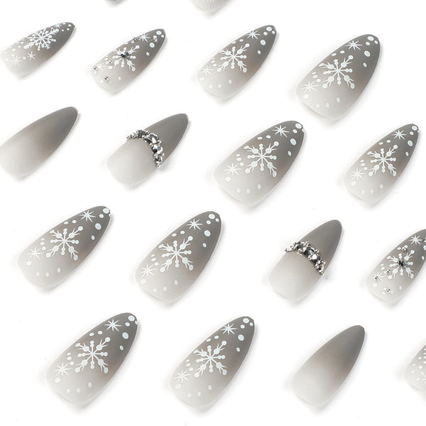 12 Sizes-24 Pcs Press On Nails JP1906