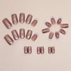 12 Sizes-24 Pcs Press On Nails W1367