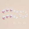 12 Sizes-24 Pcs Press On Nails F088