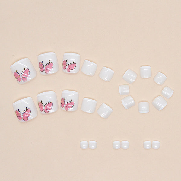 12 Sizes-24 Pcs Press On Nails F088