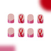 12 Sizes-24 Pcs Press On Nails C644