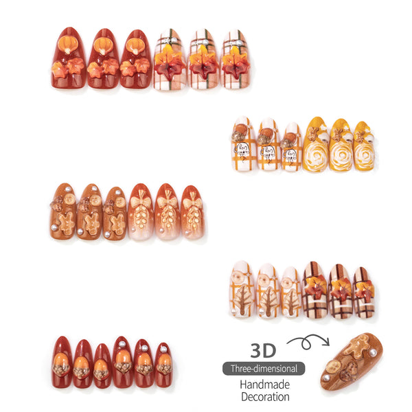15 Sizes-30 Pcs Press On Nails DM-865
