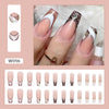 12 Sizes-24 Pcs Press On Nails W096