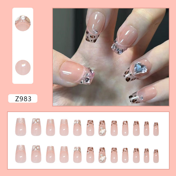 12 Sizes-24 Pcs Press On Nails Z983
