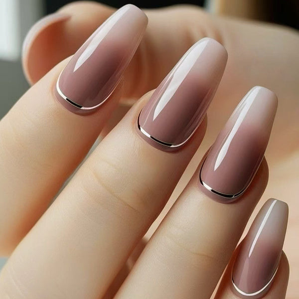 12 Sizes-24 Pcs Press On Nails W1948