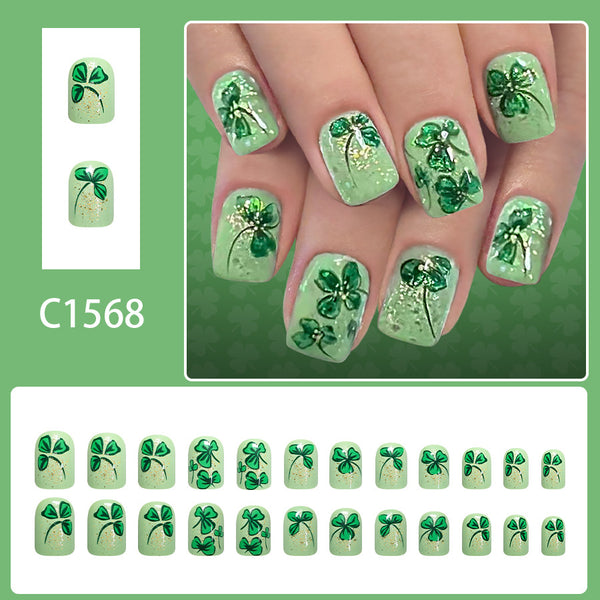 12 Sizes-24 PcsPress On Nails C1568