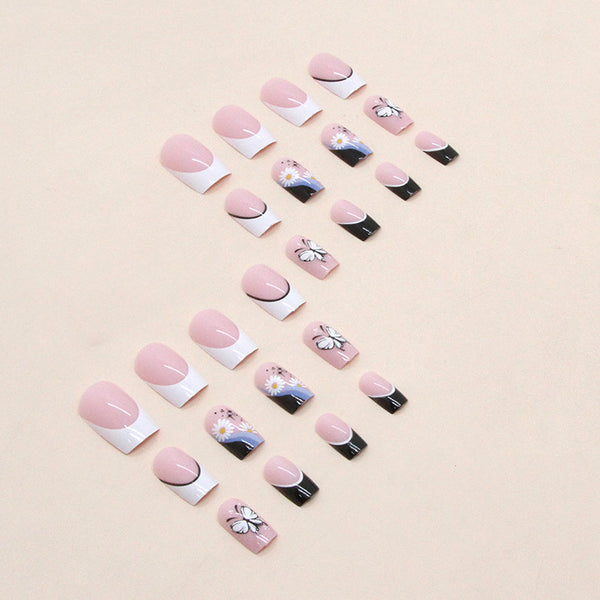12 Sizes-24 Pcs Press On Nails W868