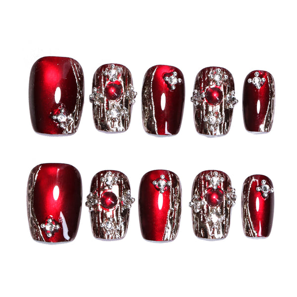 12 Sizes-24 Pcs Press On Nails SP128