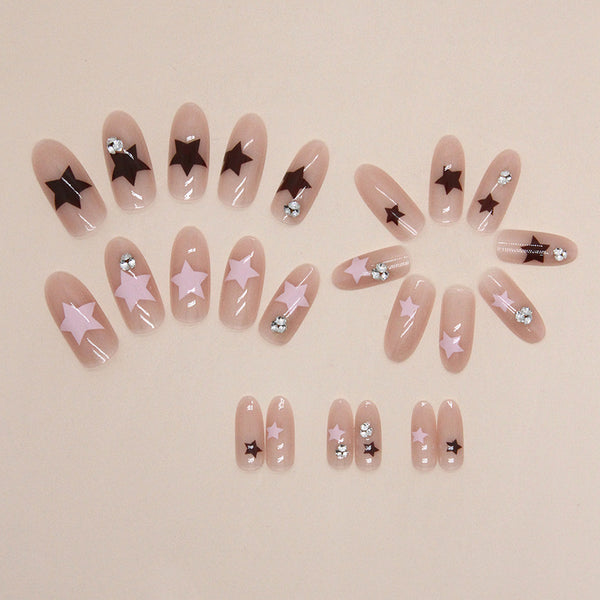 12 Sizes-24 Pcs Press On Nails Z794