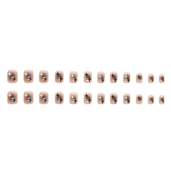 12 Sizes-24 Pcs Press On Nails R700