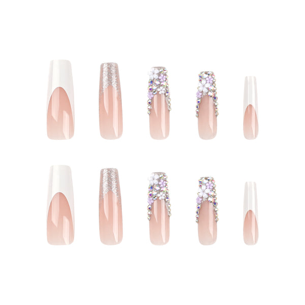 12 Sizes-24 Pcs Press On Nails JP2933