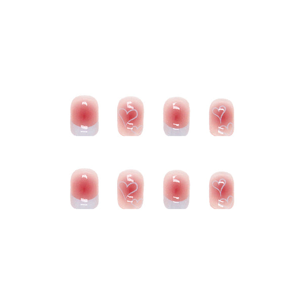 12 Sizes-24 Pcs Press On Nails R436