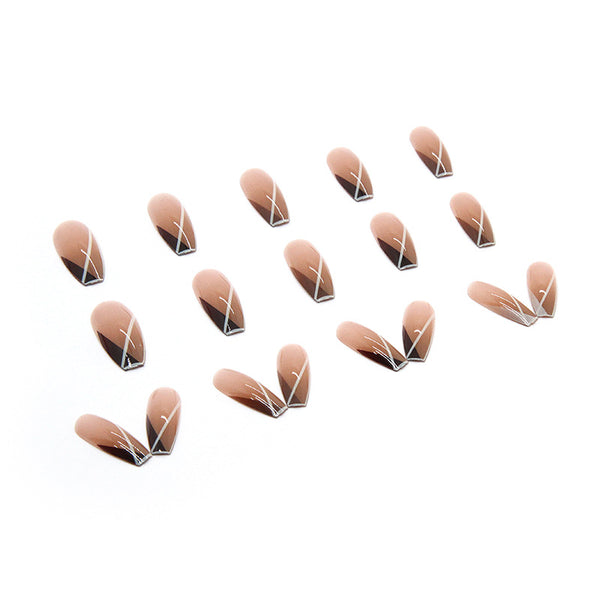 12 Sizes-24 Pcs Press On Nails R613