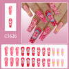 12 Sizes-24 Pcs Press On Nails C1626