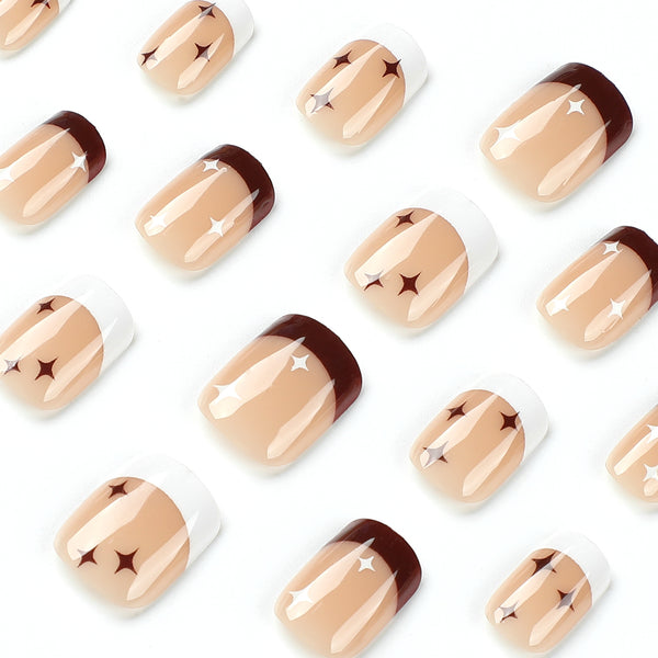 12 Sizes-24 Pcs Press On Nails JP2626
