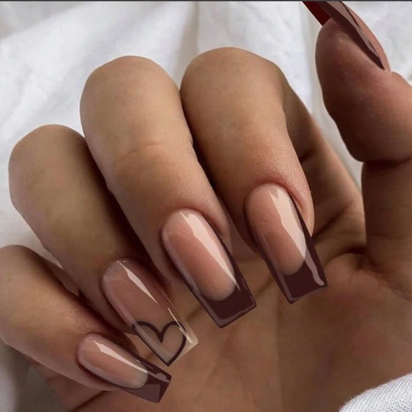 12 Sizes-24 Pcs Press On Nails A327
