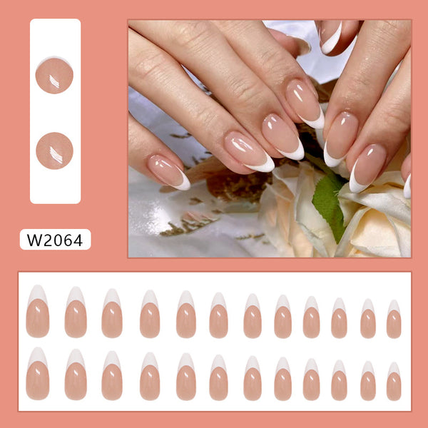 12 Sizes-24 Pcs Press On Nails W2064
